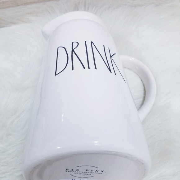NWT Rae Dunn DRINK Pitcher LL - Picture 4 of 6